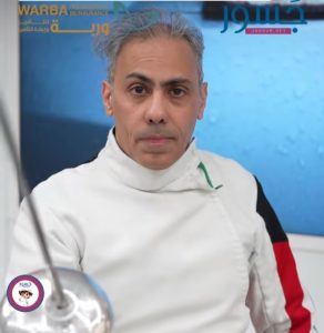بطل المبارزة طارق القلاف