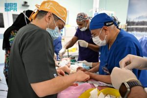 أثناء جراحة التوأم السوري الملتصق سيلين وإيلين