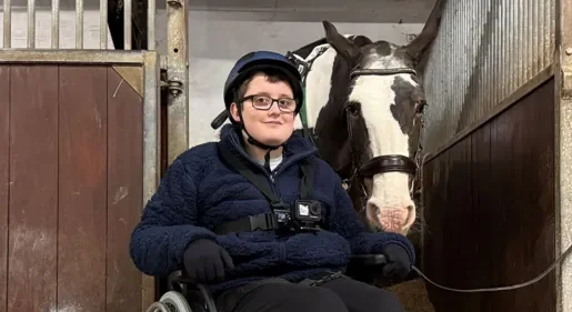 ركوب الخيل هواية وليام المراهق القعيد