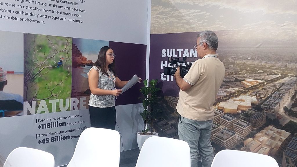 ياسمين حسان في إحدى فعاليات كوب 30