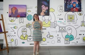 ألفة الدبابي فنانة رقمية تونسية تتحدى الإعاقة