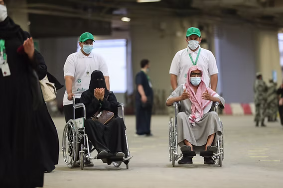 ضيوف الرحمن من ذوي الإعاقة الحركية