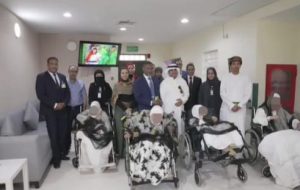 جانب من زيارة وفد العربي للتخطيط إلى مركز رعاية وتأهيل المعاقين بجنوب الصباحية