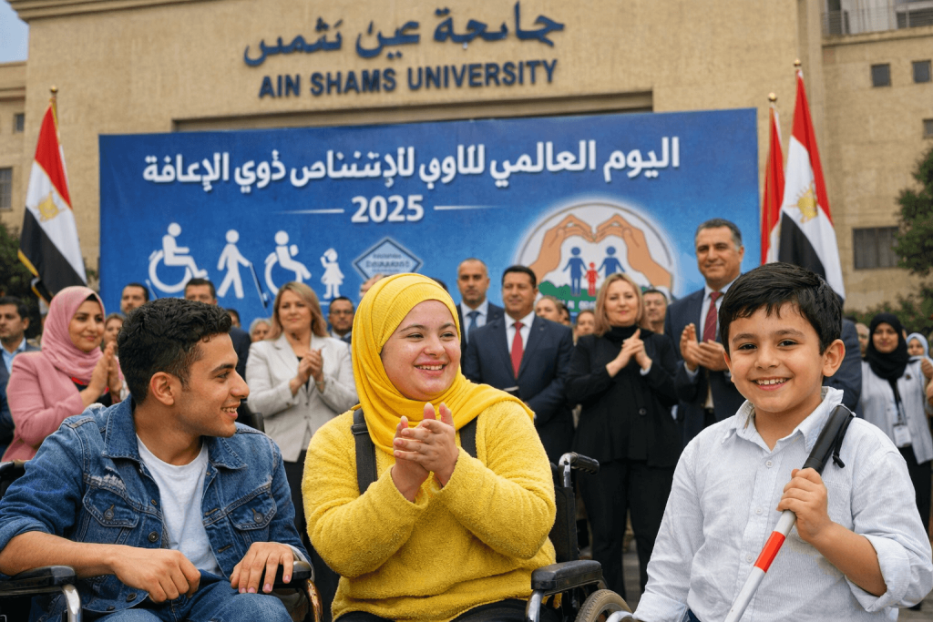 جامعة عين شمس تحتفل باليوم العالمي لذوي الإعاقة