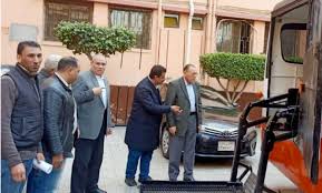 مينى باص مجهز لنقل ذوي الاعاقة في مدينة الزقازيق بالشرقية