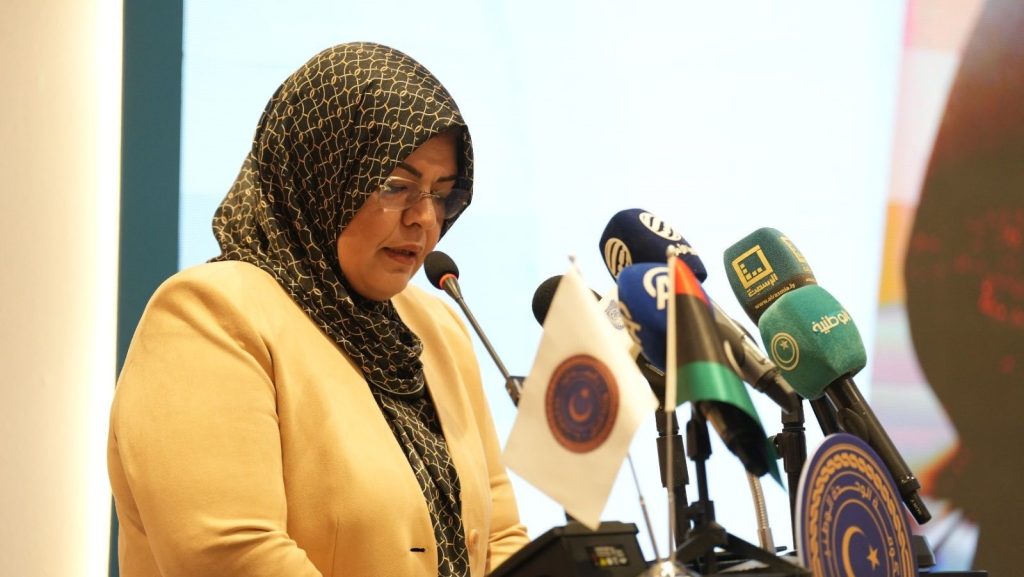 وزيرة العدل بحكومة الوحدة الوطنية في ليبيا حليمة ابراهيم