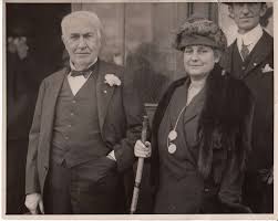 توماس إديسون وزوجته مينا ميلر