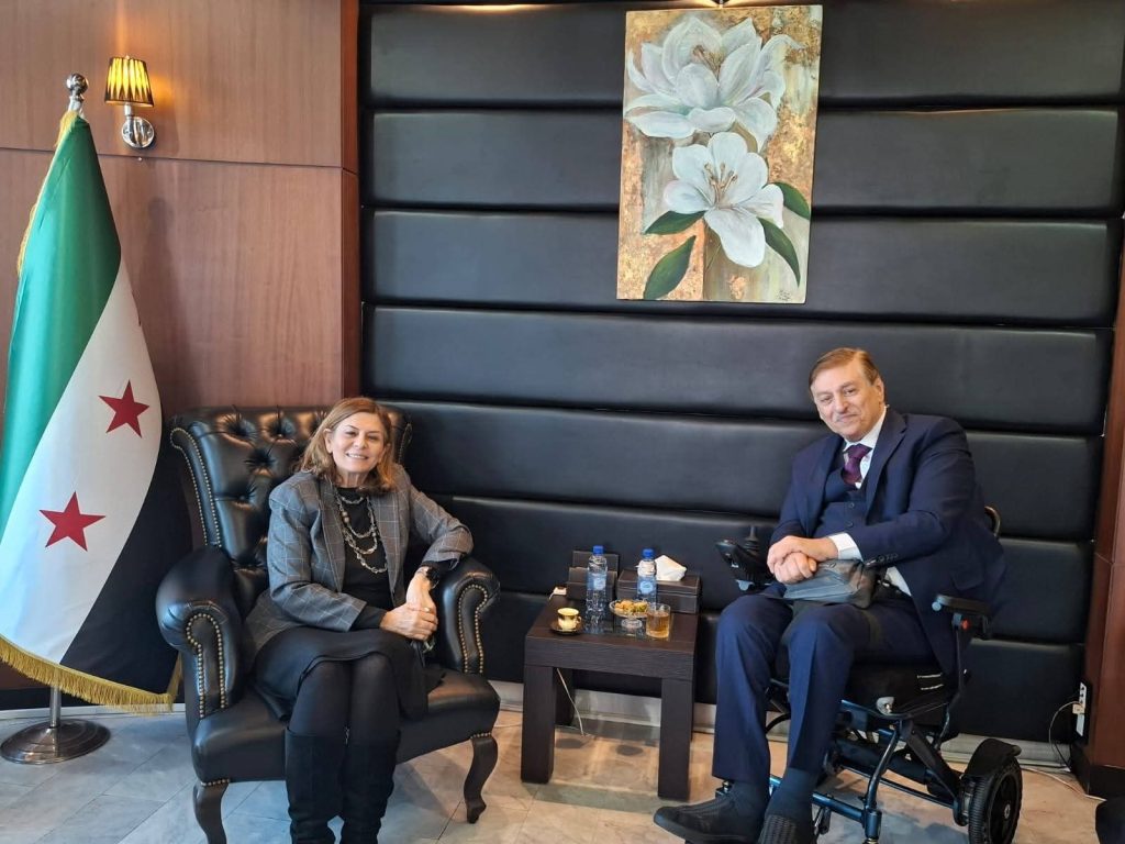 رئيس التحالف الدولي للإعاقة ووزيرة الشئون الإجتماعيه والعمل بسوريا